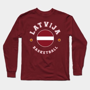 Latvija Basketball Long Sleeve T-Shirt